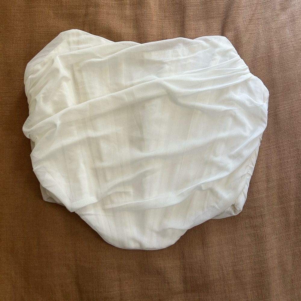 White corset top